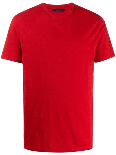Zadig & Voltaire Terry T-shirt In Red