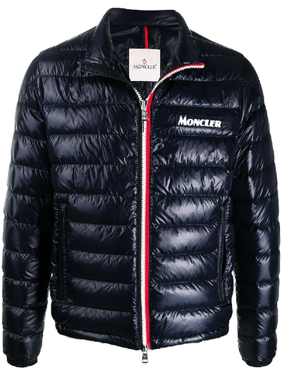 Moncler Daunenjacke Mit Reissverschluss In Blu