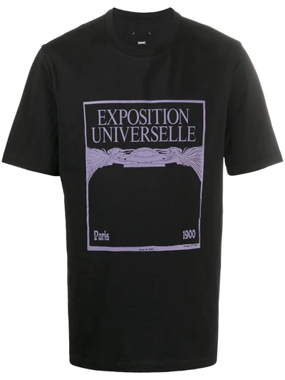 Oamc Graphic Print T-shirt In Black