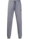 Paul & Shark Logo Patch Joggers In Grey