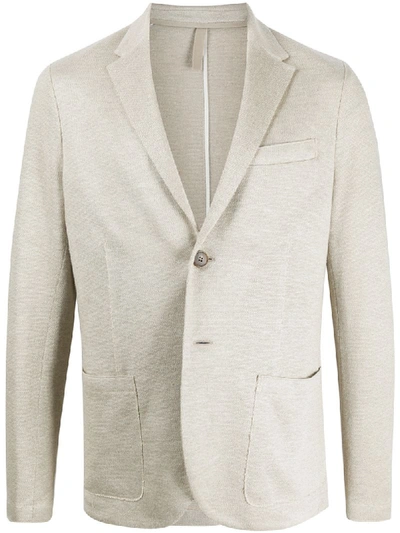 Harris Wharf London Men's Linen Patch-pocket Blazer In Neutrals