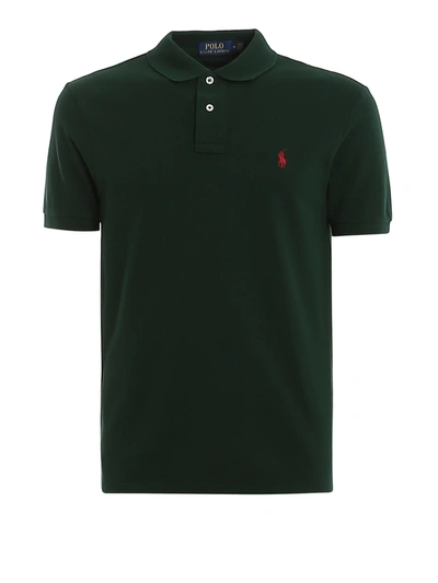 Polo Ralph Lauren Dark Green Slim Polo Shirt
