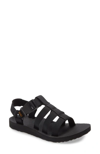 Teva Original Dorado Sandal In Black Fabric