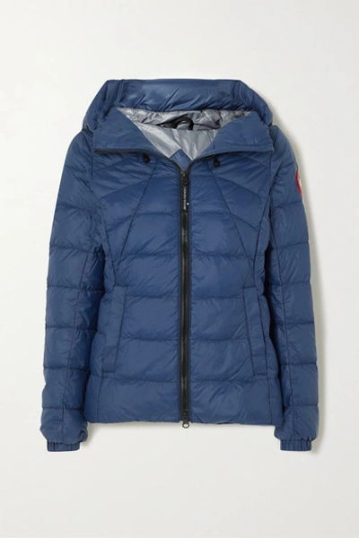 Canada Goose Abbott Packable Hooded 750 Fill Power Down Jacket In Blue