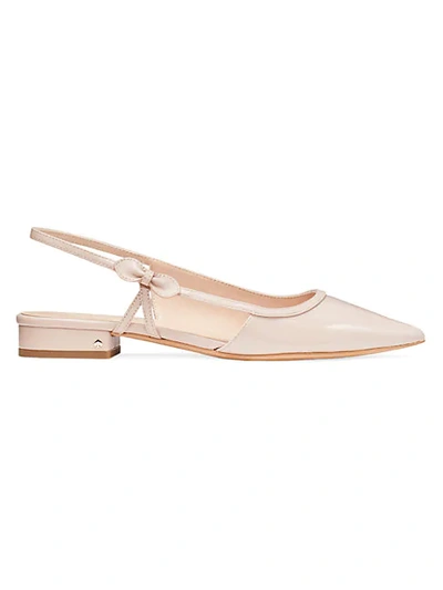 Kate Spade Women's Mae Patent Leather Slingback Pumps In Pale Vellum