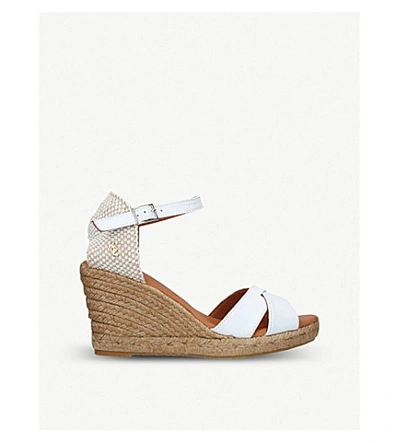 Kurt Geiger Leona Espadrille Wedge Sandal In White