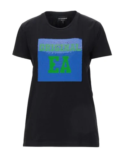 Emporio Armani T-shirts In Black