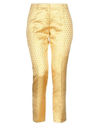 Femme By Michele Rossi Pants In Yellow