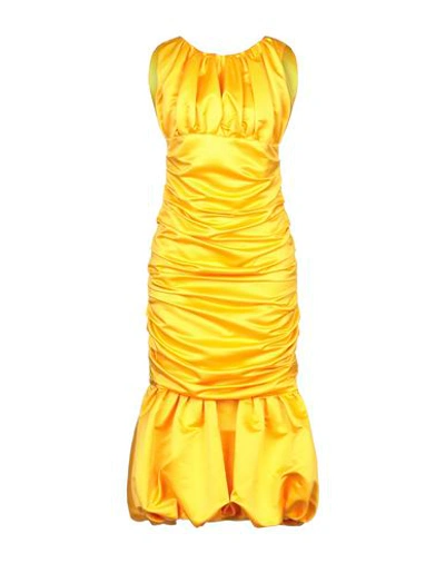 Ainea Midi Dress In Yellow