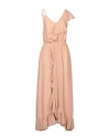 Mes Demoiselles Long Dresses In Pale Pink