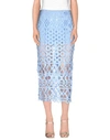 Dondup Maxi Skirts In Sky Blue