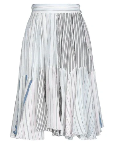 Jw Anderson Midi Skirts In White