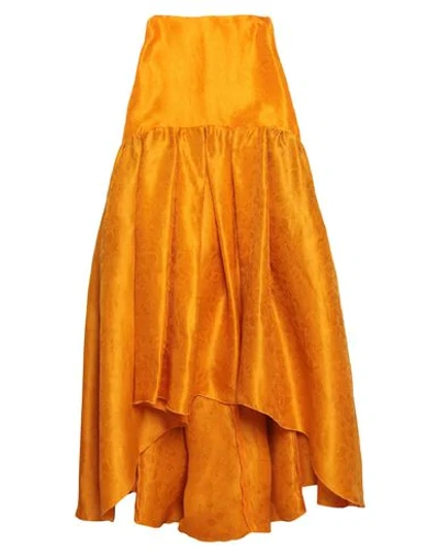 Rosie Assoulin Long Skirts In Orange