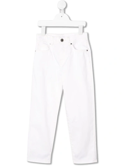 Burberry Kids' Relaxed Jeans In White