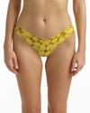 Commando Printed Microfiber Thong In Photo-op Lemon