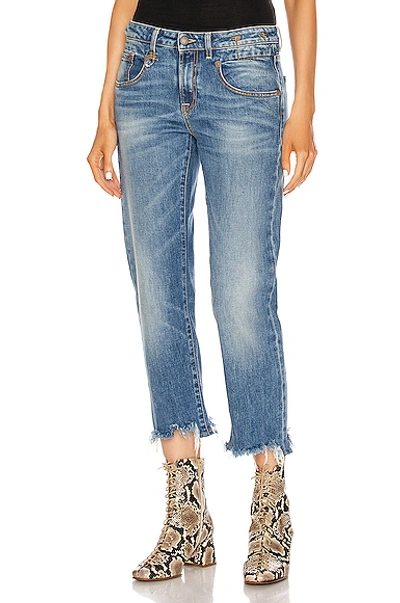 R13 Boy Straight-leg Crop Jeans In Jasper