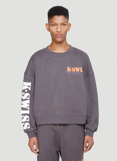 Willy Chavarria X K-swiss Sweatshirt In Grey | ModeSens