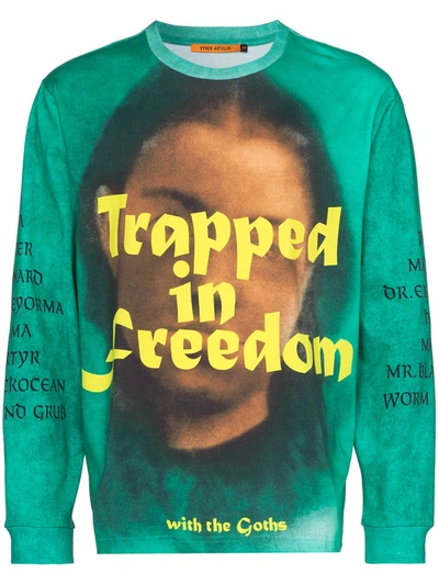 Vyner Articles Trapped In Freedom Sweatshirt In Green