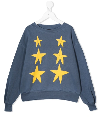 The Animals Observatory Kids' Blue Sweatshirt For Boy With Stars