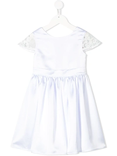 Le Gemelline By Feleppa Crochet-panel Midi Dress In White