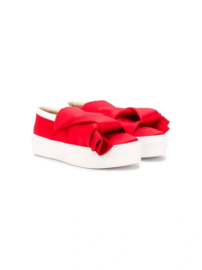 N°21 Teen Knotted Slip-on Trainers In Red