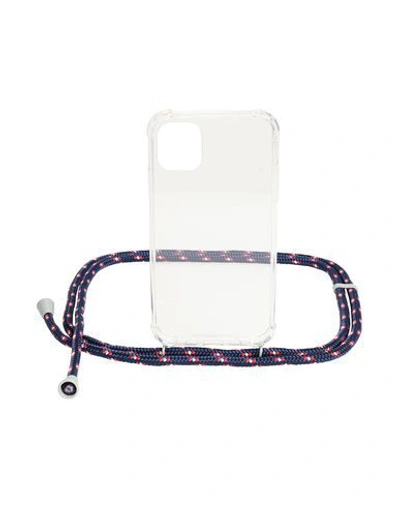 8 By Yoox Iphone Case With Adjustable Strap In Blue