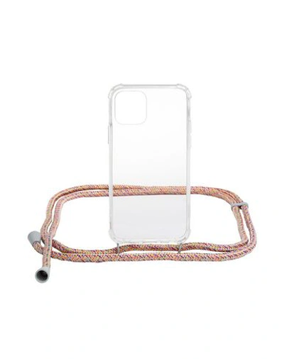 8 By Yoox Iphone Case With Adjustable Strap In Pink