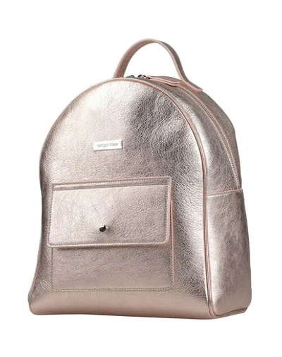 Sergio Rossi Backpack & Fanny Pack In Copper