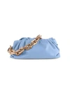 Bottega Veneta Women's The Chain Pouch Leather Clutch In Ice Blue