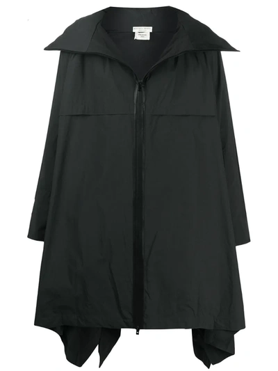 Bottega Veneta Oversized Parka Coat In Grey