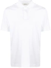 Z Zegna White Basic Cotton Polo Shirt