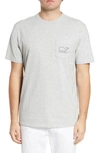 Vineyard Vines Vintage Whale Short Sleeve Pocket Tee In Gray Heather