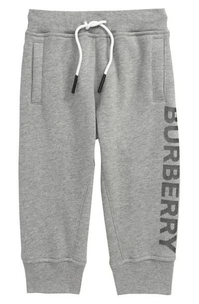 Burberry Boys' Linus Logo Jogger Pants - Little Kid, Big Kid In Gray