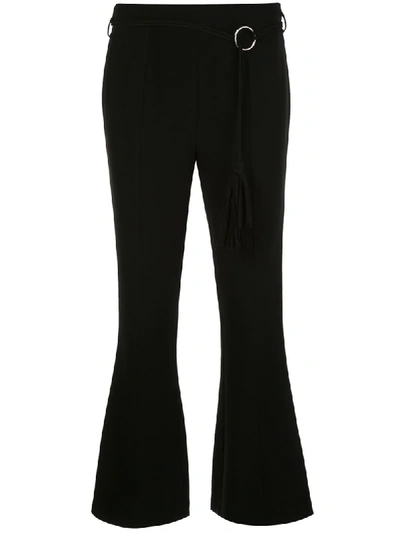 Cinq À Sept Women's Avril Flare-leg Cropped Trousers In Blk