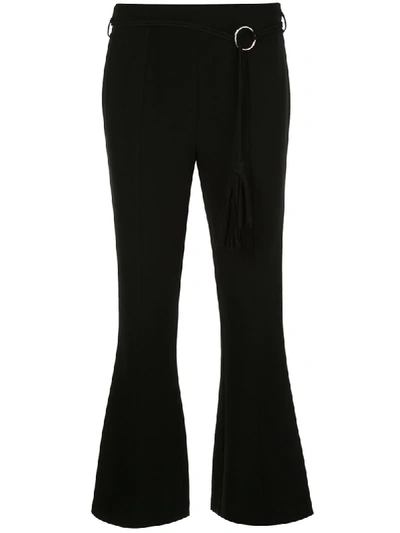 Cinq À Sept Women's Avril Flare-leg Cropped Pants In Blk