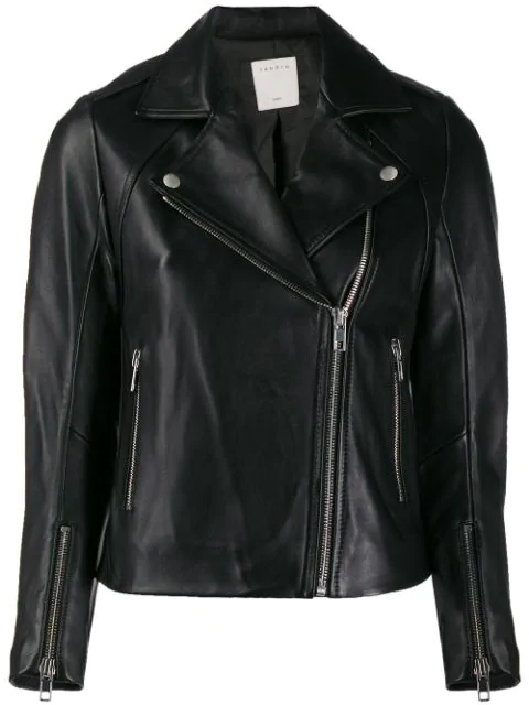 sandro veinarde leather jacket