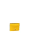 Tory Burch Robinson Leather Card Case In Lemon Drop