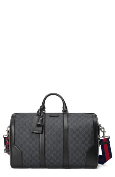 Gucci Soft Gg Supreme Carry-on Duffel Bag In Black