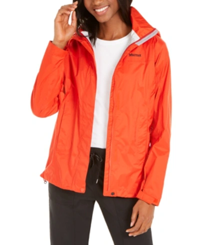 Marmot Women's Precip Eco Rain Jacket In Victory Red
