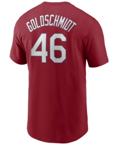 Nike Men's Paul Goldschmidt St. Louis Cardinals Name And Number Player T-shirt In Red