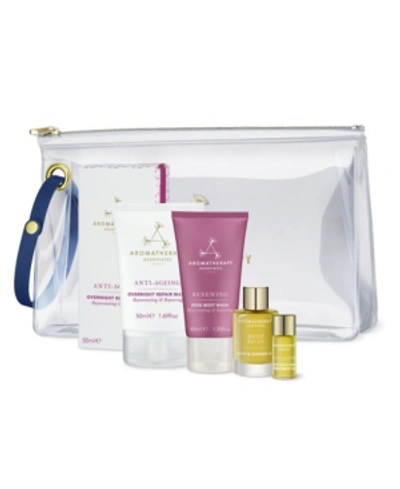 Aromatherapy Associates Renew And Nourish Rose Edit 5-piece Travel Set