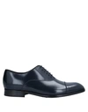 Emporio Armani Lace-up Shoes In Dark Blue