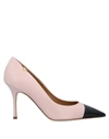 Tory Burch Penelope Smooth And Patent-leather Pumps In Pink