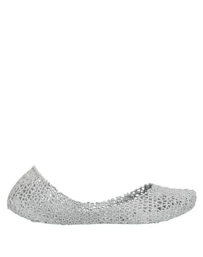 Melissa Ballet Flats In Silver