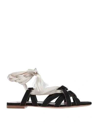 Giorgio Armani Sandals In Black