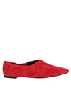 The Row Ballet Flats In Red