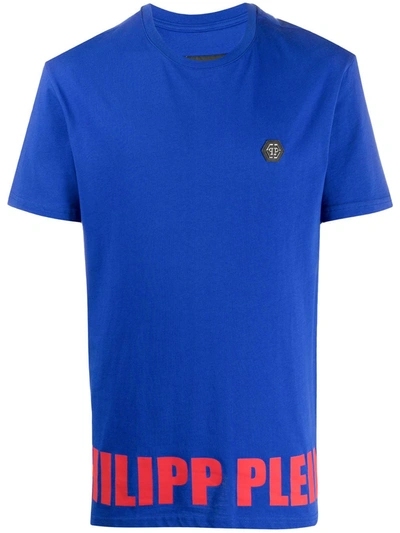 Philipp Plein Tm Relaxed-fit Cotton T-shirt In Blue