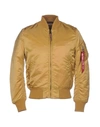 Alpha Industries Bomber In Ocher
