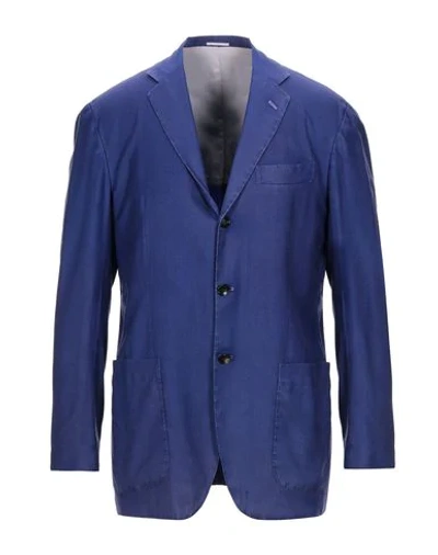 Kiton Blazer In Purple