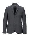 Grey Daniele Alessandrini Suit Jackets In Lead